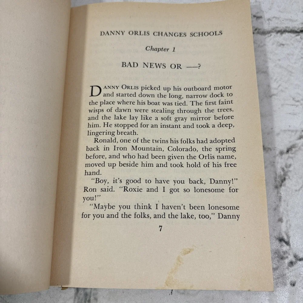 Danny Orlis Changes Schools Bernard Palmer Softcover Moody Press Vtg 1956